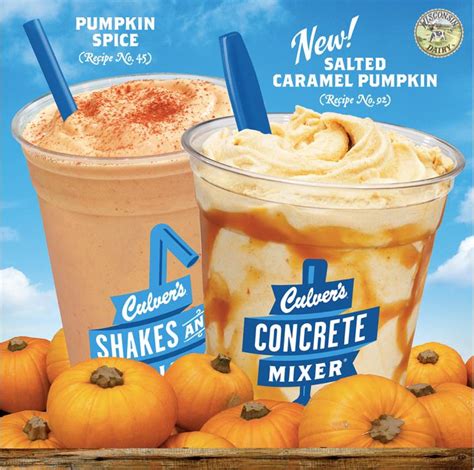 culver's salted caramel pumpkin concrete mixer